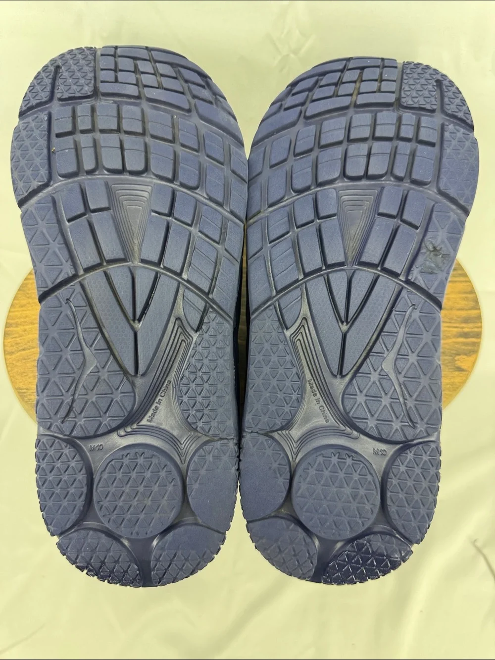 Hoka Mens ORA Recovery Slides Sandals in Navy w/ Light Blue, sz 10